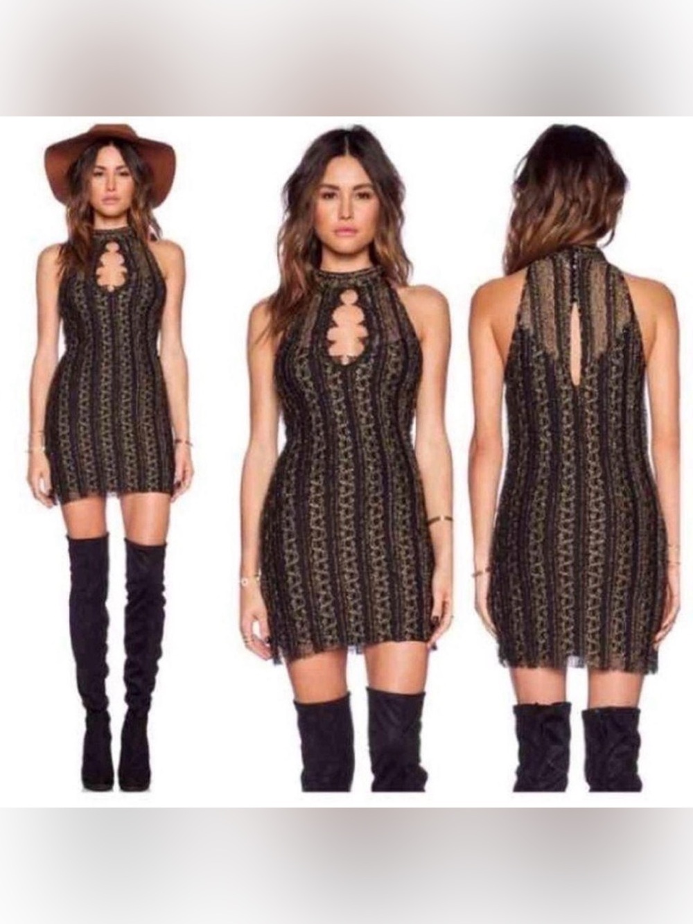FREE PEOPLE Hailee Lace Mini Dress